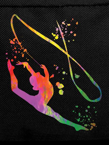 Gymnast with Band Rhythmic Gymnastics