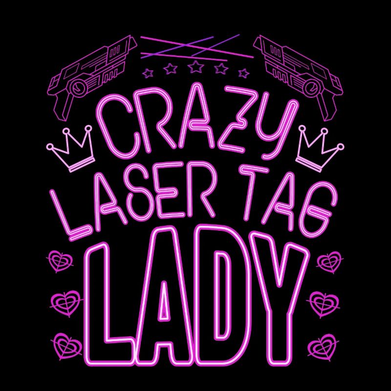 Crazy Laser Tag Lady Laser Tag Player Gift Idea