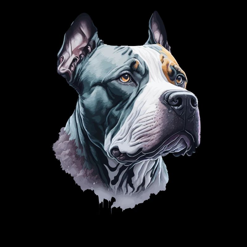 Pitbull Terrier Kunst Hunde Liebhaber