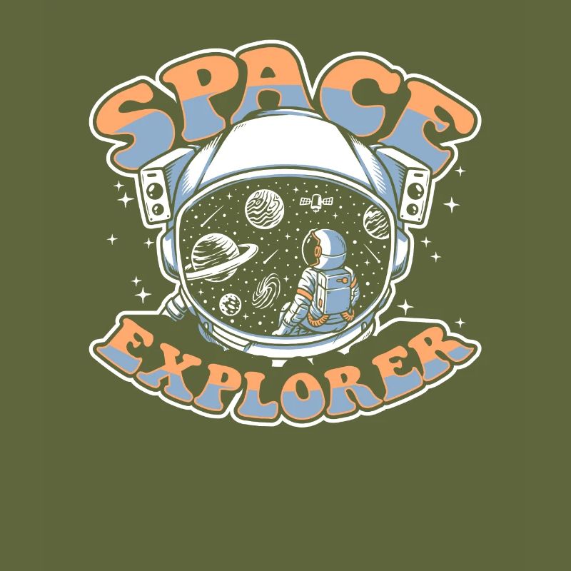 Space Explorer Cosmonaut Spaceship Taikonaut