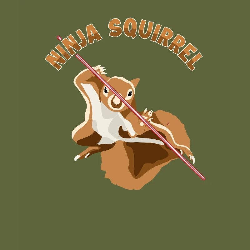 Ninja Squirrel Squirrel Fuchshörnchen Eichhörnchen