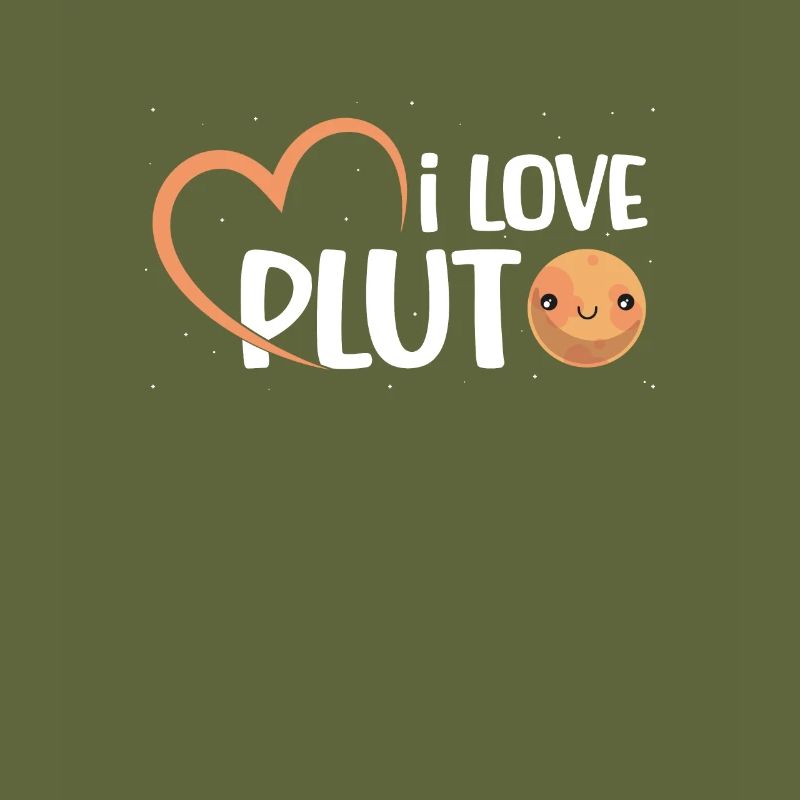 I Love Pluto Dwarf Planet Solar System Astronomer