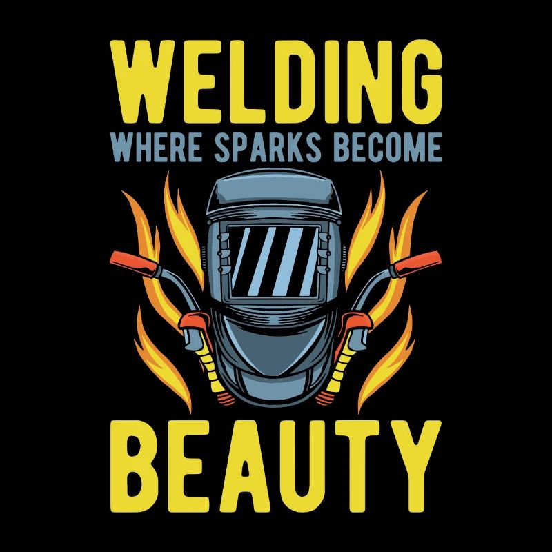 Welding Welder Welding Sparks Become Beauty