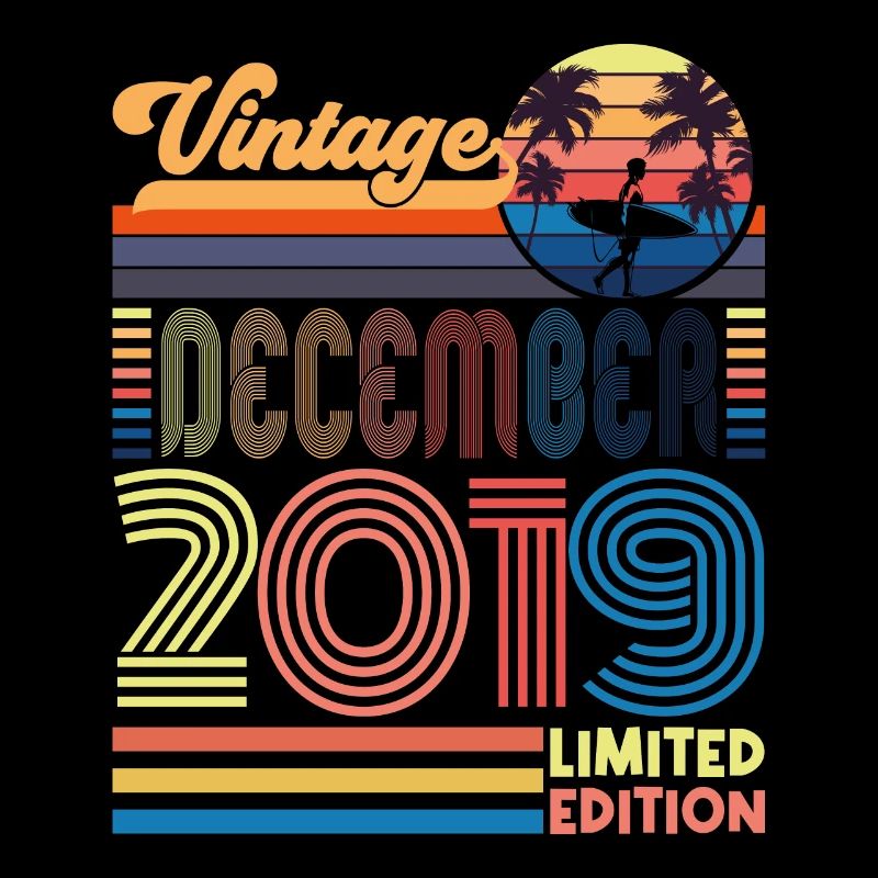 Birthday December 2019. Gift December 2019.