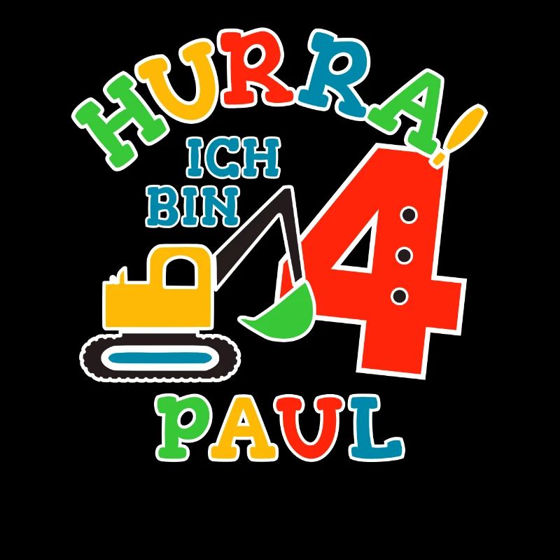 Name Paul 4. Geburtstag Personalisiert
