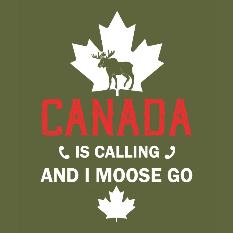 Orignal du Canada Drapeau canadien Feuille d’érable