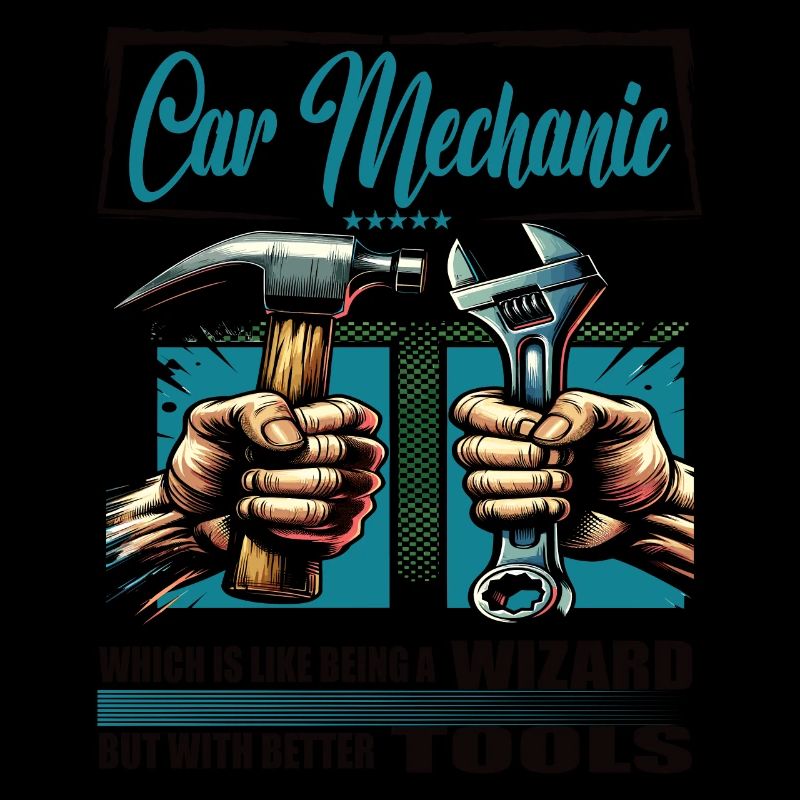 Car mechanic Profession Saying Worker