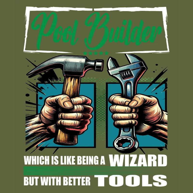 Pool Builder Profession Saying Worker