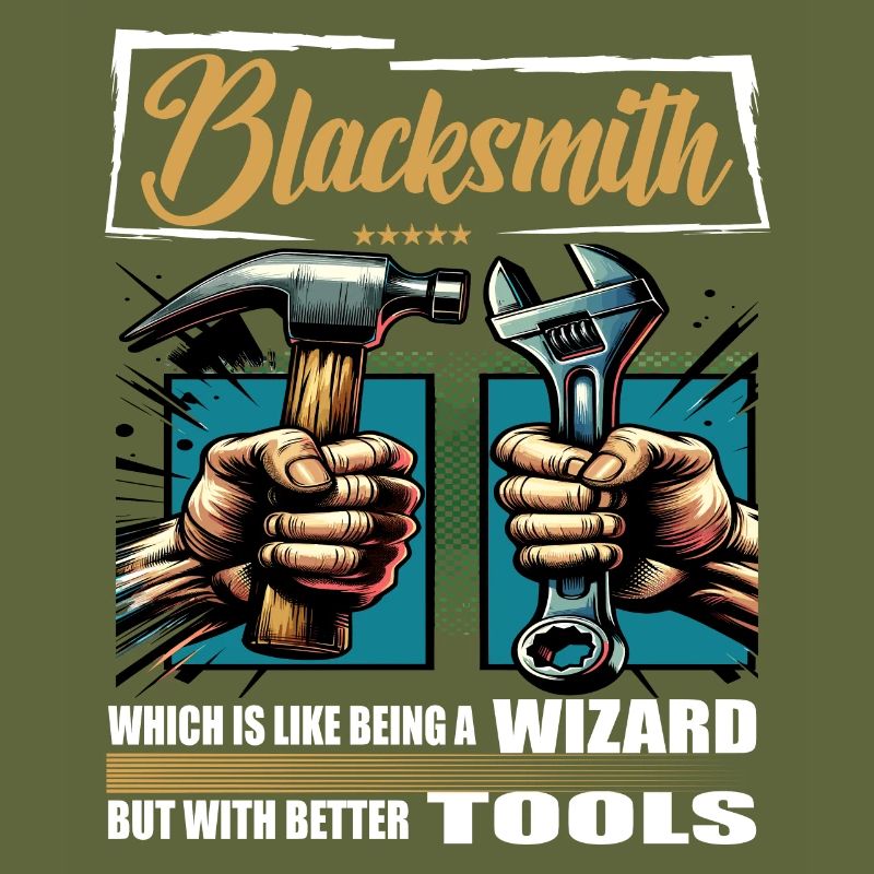 Blacksmith Beruf Spruch Arbeiter