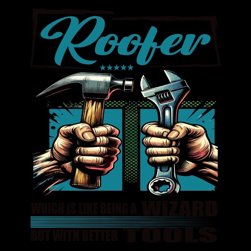 Roofer Profession Saying Worker