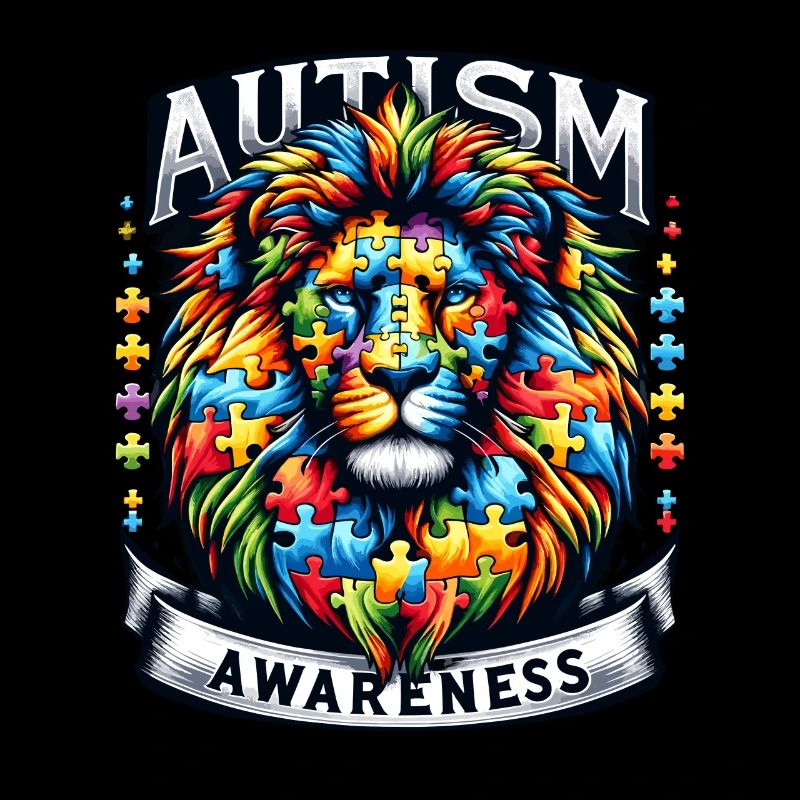 Autism Awareness puzzles piece