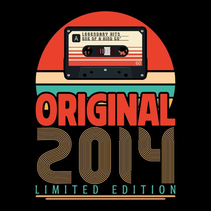 Vintage Birthday Gift 2014. Retro 2014.