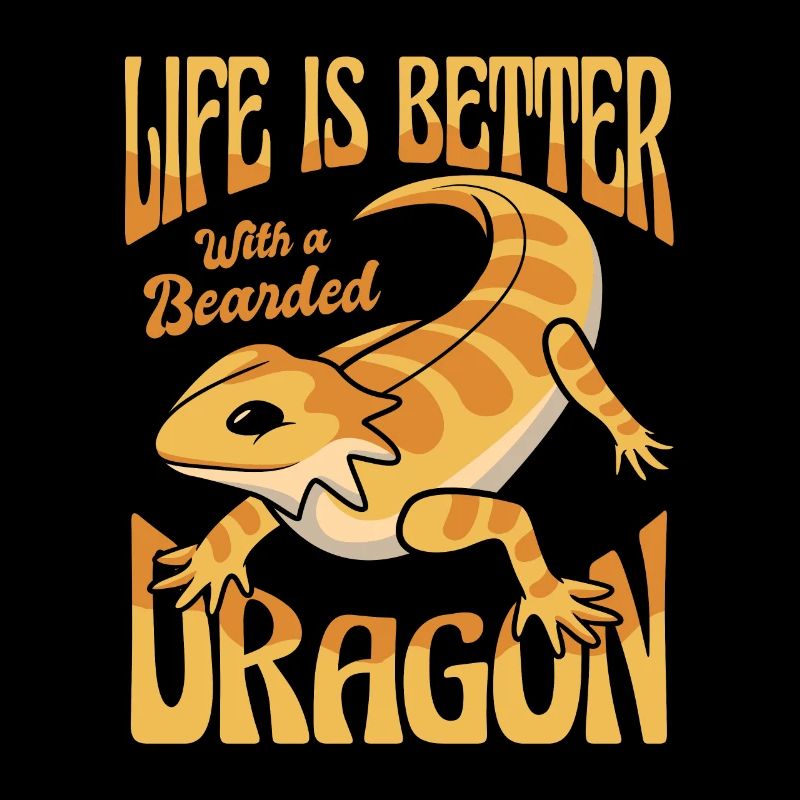 Das Leben ist besser mit einer Bartagame Pogona