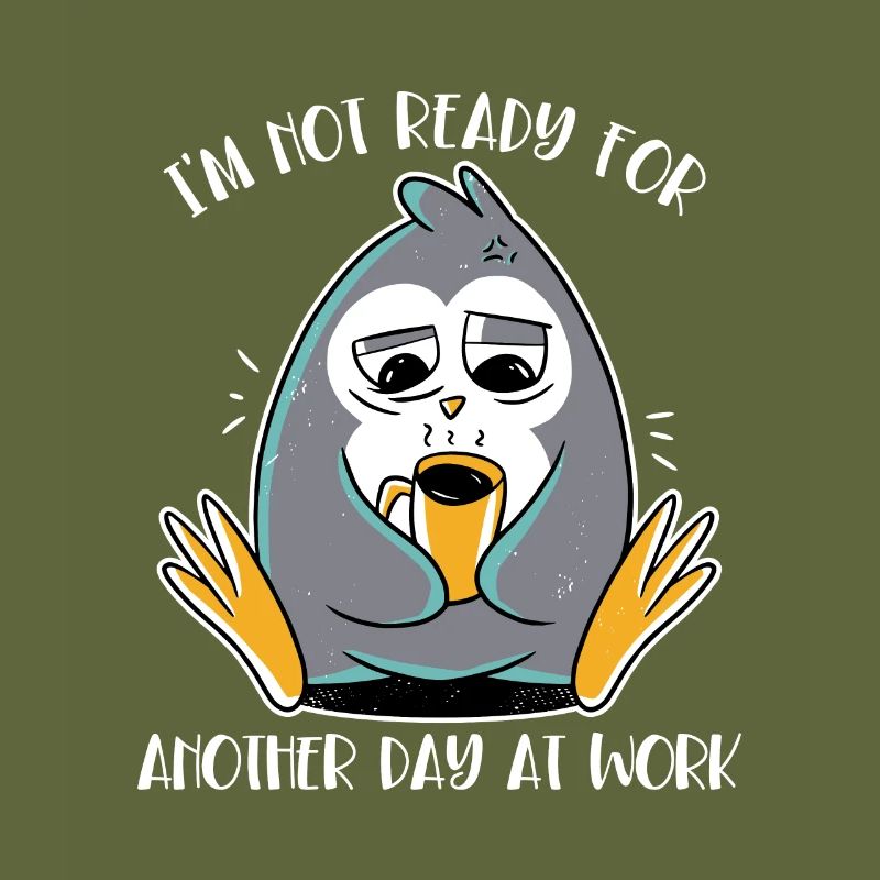 Not Ready For Another Day At Work Emperor Penguin