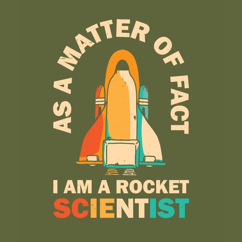 Retro Rocket Scientist Spaceman Space Shuttle