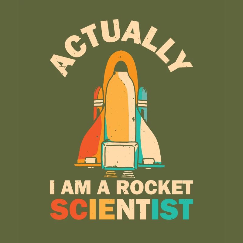 Rétro Rocket Scientist Spaceman Navette spatiale