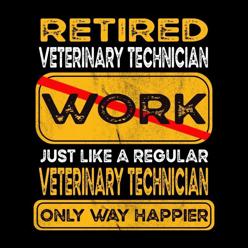 Retirement veterinary technician only happier