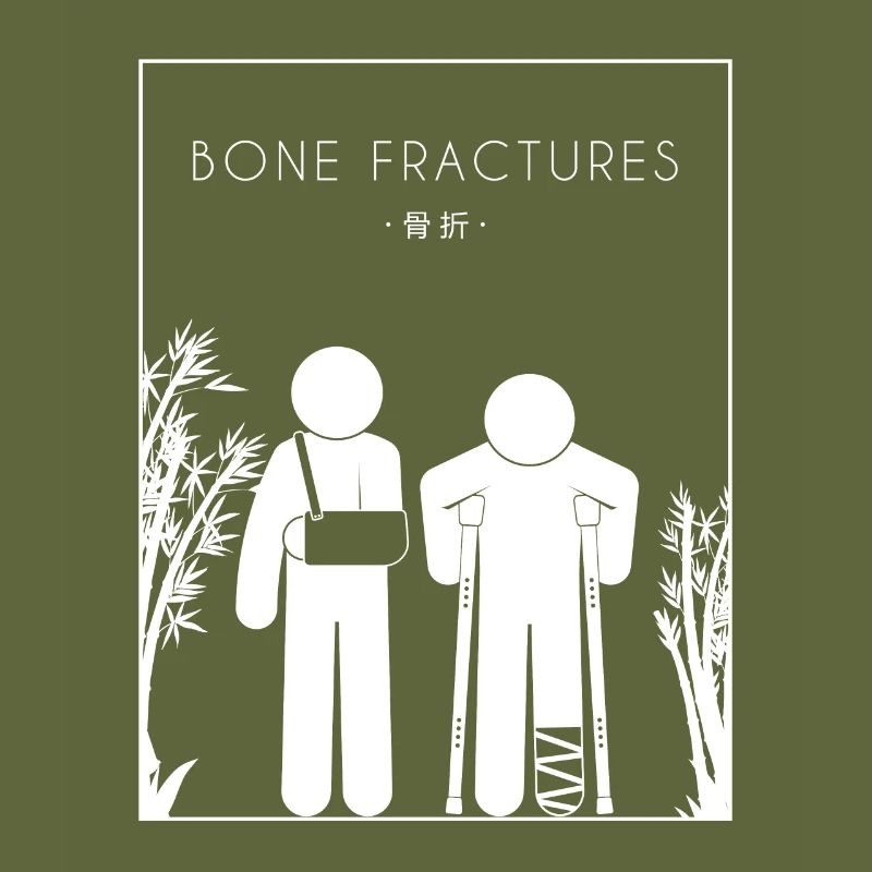 Bone Fractures Chinese Hanzi Broken Bone Bone