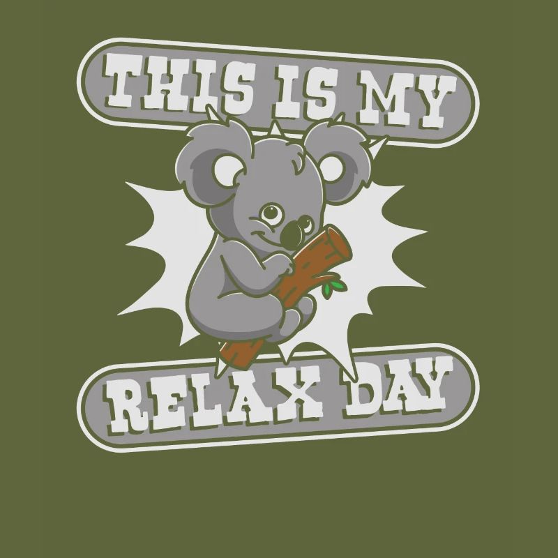 This Is My Relax Day Koalabear Eucalyptus Lover