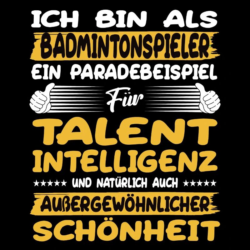Badmintonspieler ein Paradebeispiel Badminton
