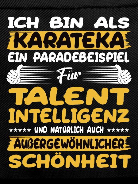 Karateka ein Paradebeispiel Karate