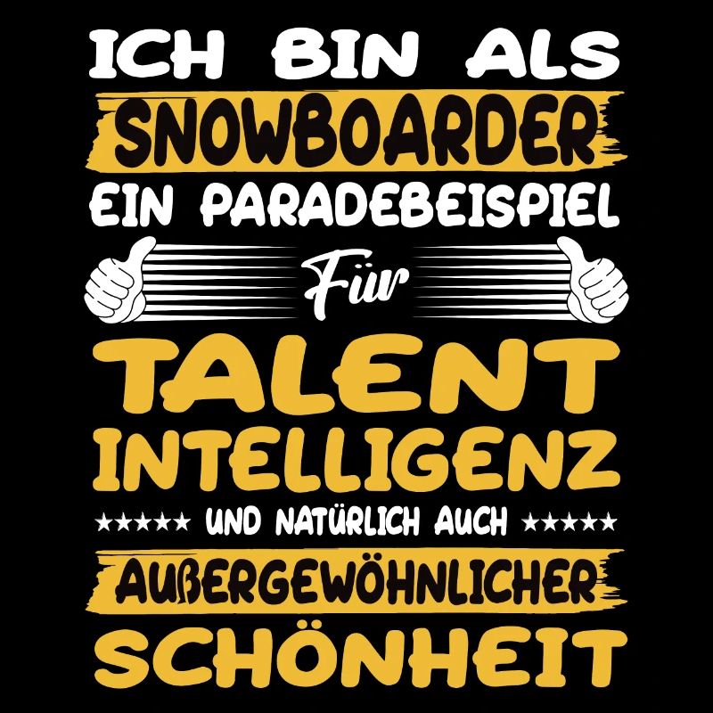 Snowboarder ein Paradebeispiel Snowboard