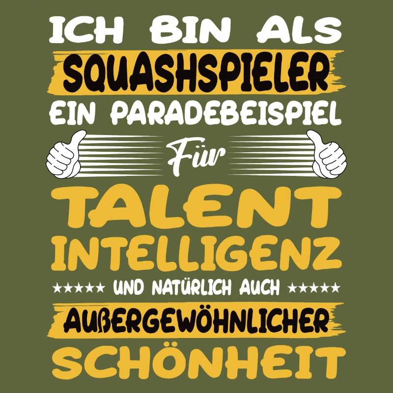 Squashspieler ein Paradebeispiel Squash