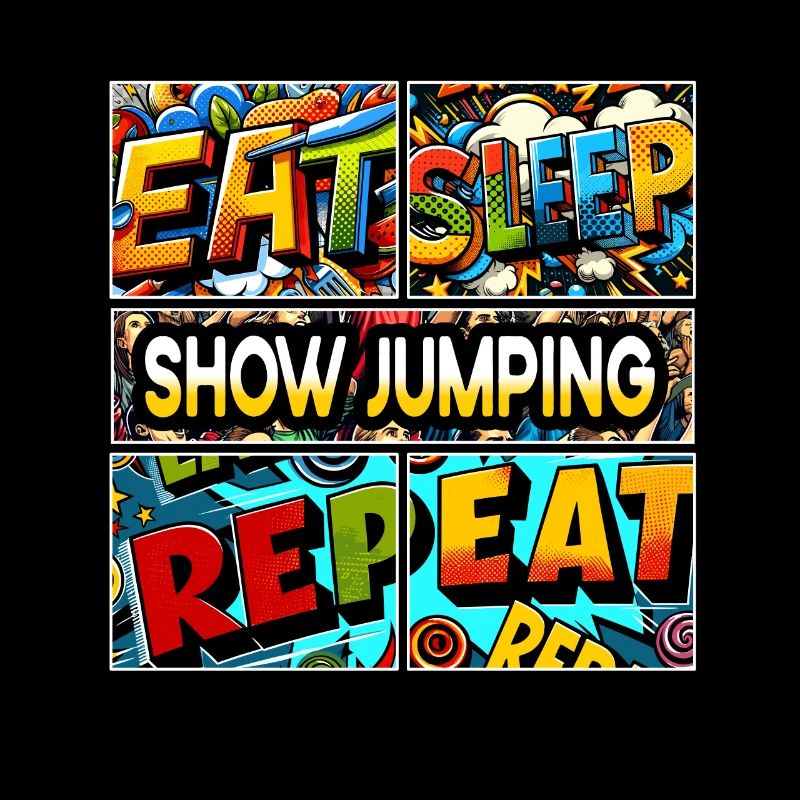 Eat sleep Show jumping repeat