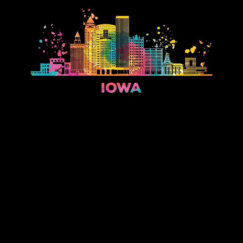 Iowan's Skyline Cityscape Iowa