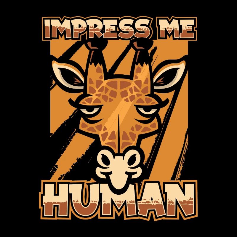 Impress Me Human African Giraffidae Nubian Giraffe