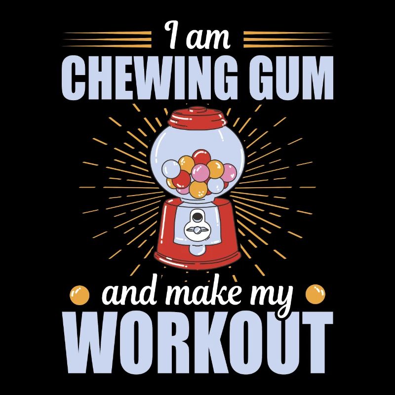 Chewing Gum And Make My Workout Kaugummi