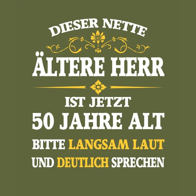 Birthday 50 years this cute elderly gentleman