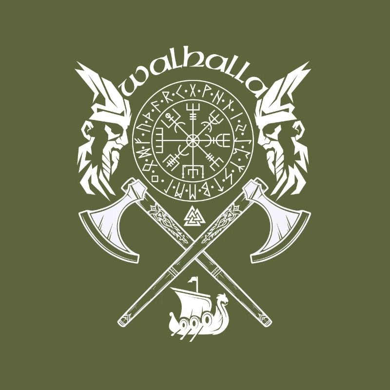 WALHALLA-VIKING SYMBOLE-WIKINGER RUNEN