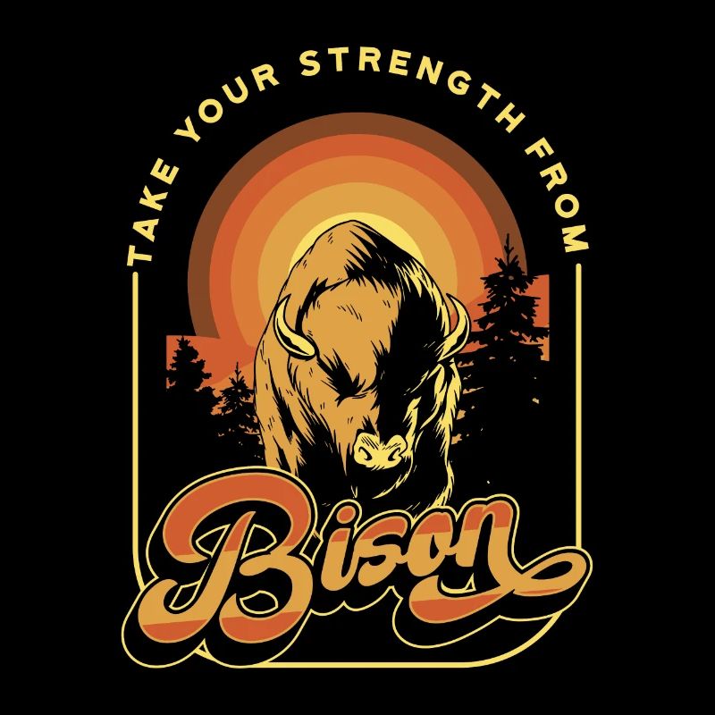 Prenez votre force de Bison Buffalo American