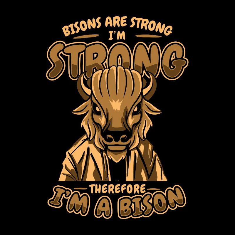 Deshalb bin ich ein Bison, Büffel, Bovinae, Amerikaner