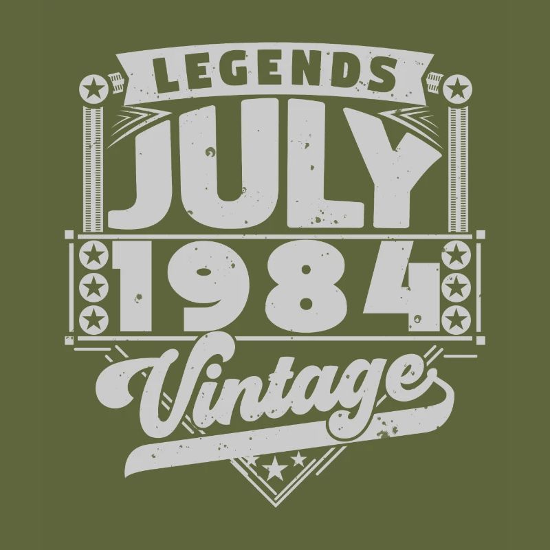 Vintage Geburtstagsgeschenk Juli 1984, Juli.