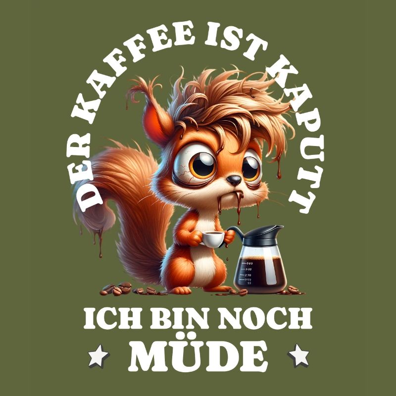 Morning grouch Coffee is broken Squirrel