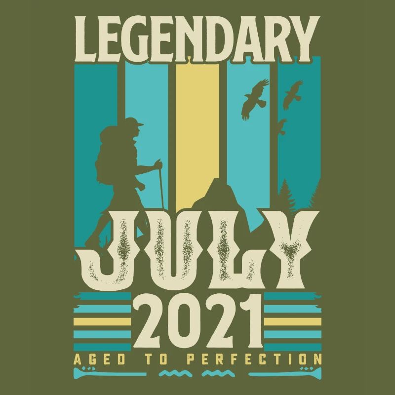 Juli 2021 Geburtstagsgeschenk, Vintage Juli.