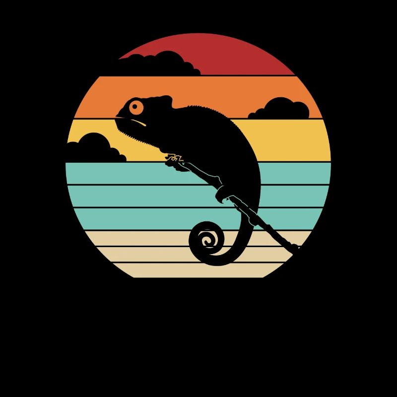 Retro Veiled Panther Chamaeleonidae Lover