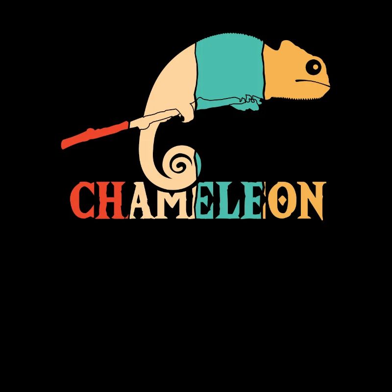 Retro Panther Veiled Chamaeleonidae Lover
