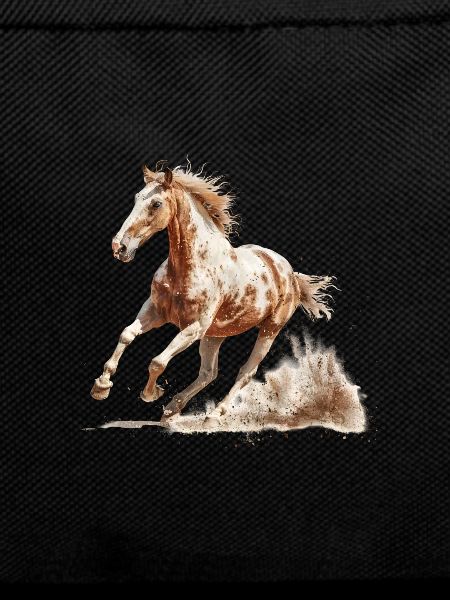 Dynamic Gallop Brown Horse
