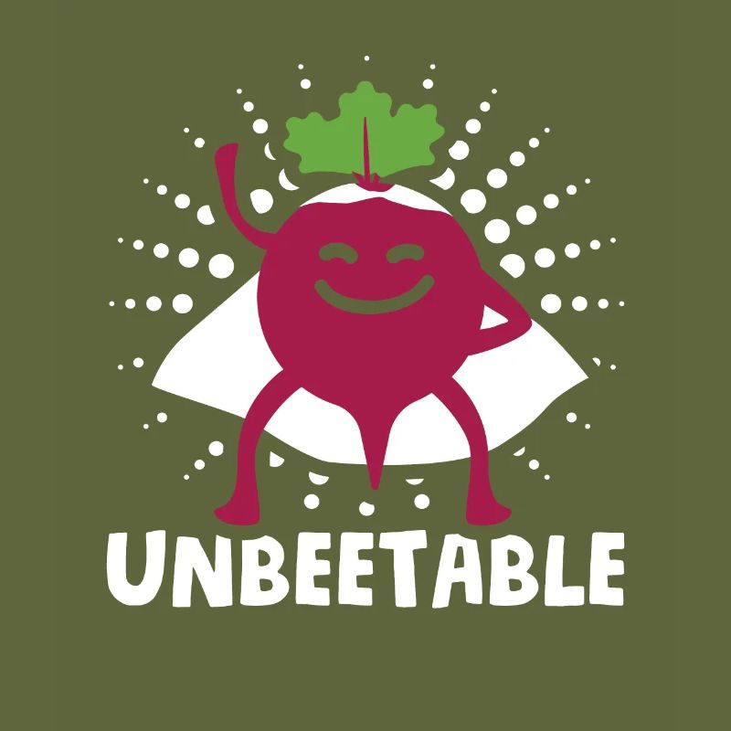 Beetroot vegetables for vegans Saying: Unbeetable
