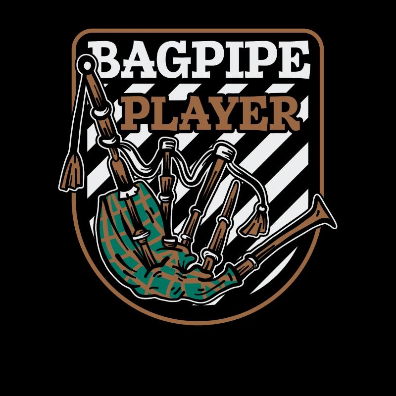 Bagpipe Player Blowpipe Great Highland Player