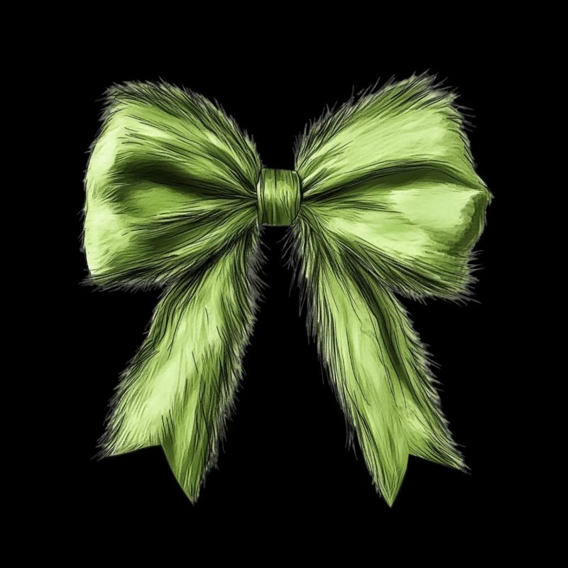 Elegant Green Bow for Christmas