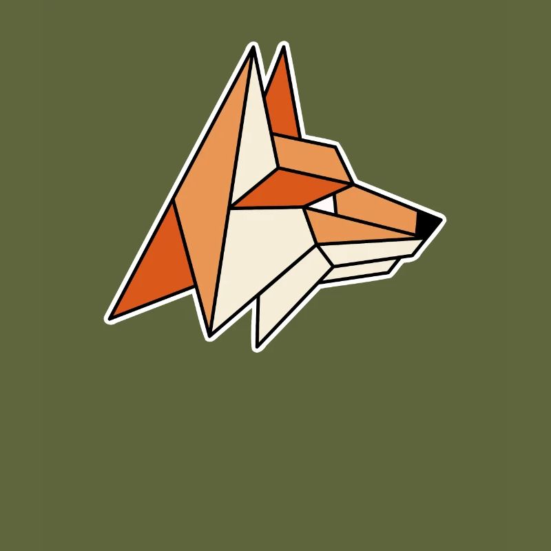 Geometric Red Fox Canidae Caninae Fox Lover Fox