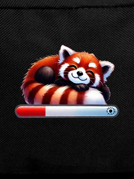 Roter Panda Schlafend Mit Ladebalken