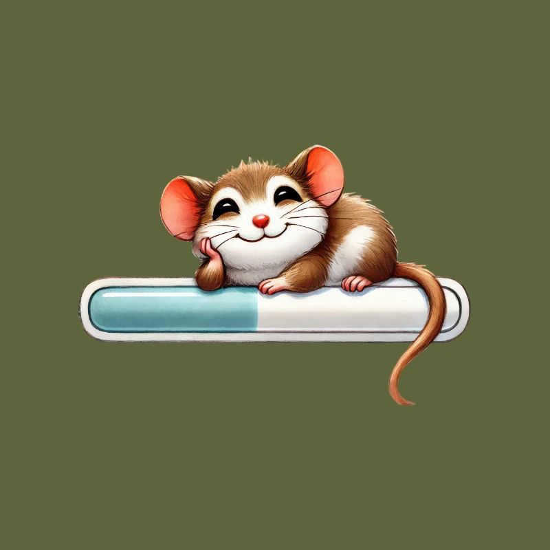 Relaxed mouse on loading bar
