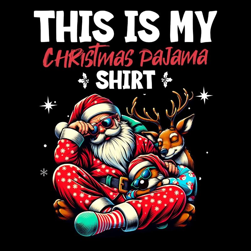 Dormez paresseux Père Noël C’est mon pyjama de Noël