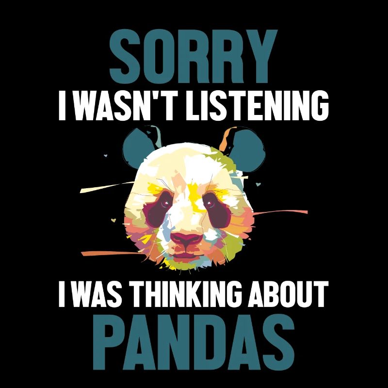 Was Thinking About Pandas Panda Bear Friend Giant
