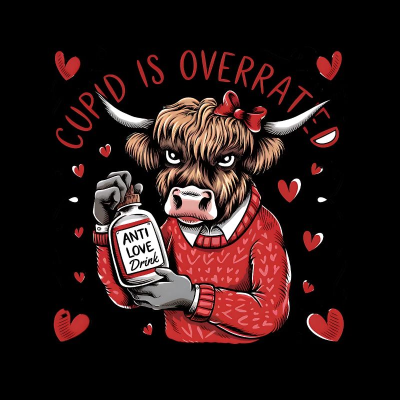 Célibataire Saint-Valentin Amour Cupidon Drôle Dicton